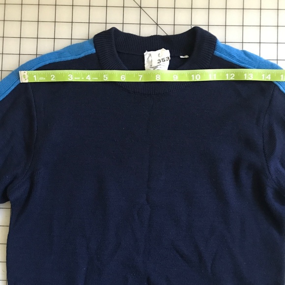 BOGNER NAVY ALPINE WOOL CREWNECK SKI SWEATER Size Small - Picture 14 of 16